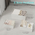 Storage Basket, Closet Organizer, 3 Pack, White, 18.5x11x7.9 In - Image 5
