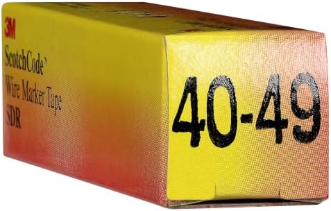 3M ScotchCode Wire Marker Tape Refill Roll SDR-40-49, Numbers '40-49' - Image 3