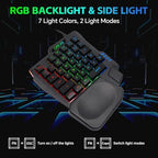 One Handed Gaming Keyboard and Mouse Combo for LOL/Wow/fortnite/Dota/PUBG - Image 2