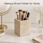 Natural Travertine Desk Organizer Pen Holder - Image 6