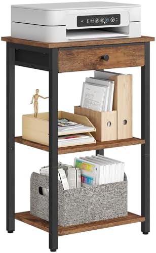 Gewudraw Printer Stand,3-Tier Printer Table for Home Office, Living Room by Gewudraw