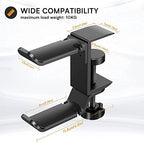 Under‑Desk Dual Gaming Headset Hanger,Rotatable Clamp Hook - Image 2