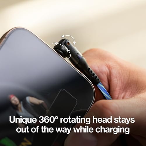 Statik 360 Magnetic Charging Cable - Type C Charger 3 in 1 USB C to USB C Cable, Micro USB & iProduct Tips, USB A Adapter, Phone Charger Cord, Compatible with All Devices - GloBright 3FT/1M, 3 Pack - Image 4