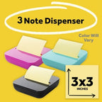 Post-It Pop-Up Note Fashion Dispenser, Assorted Colors, 3 Pack - Image 2