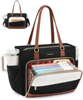 LOVEVOOK Work Tote Bag for Women,Laptop Bag with File Organizer for Teacher by LOVEVOOK