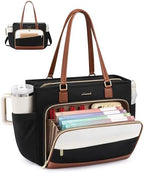 LOVEVOOK Work Tote Bag for Women,Laptop Bag with File Organizer for Teacher by LOVEVOOK