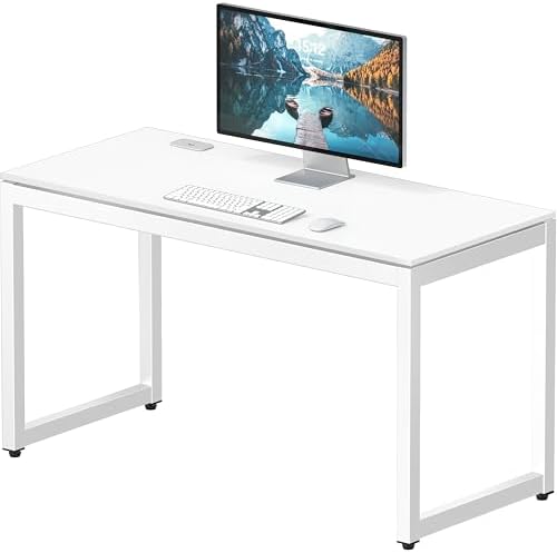 SHW 48-Inch Commercial-Grade Office Computer Desk, White by SHW