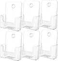 MaxGear Acrylic Brochure Holder 6x8 Inch, Clear Pamphlet Holder 6 Pack by MaxGear