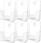 MaxGear Acrylic Brochure Holder 6x8 Inch, Clear Pamphlet Holder 6 Pack by MaxGear