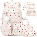 4PCS Corduroy Backpack for Girls with Leakproof Bento Box by Unknown