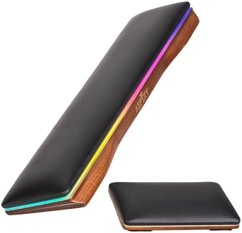 ASFSKY RGB Keyboard and Mouse Wrist Rest Set for 60%-75% Compact Keyboards by ASFSKY