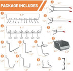 Ultrawall Pegboard Hooks Set, Peg Board Organizer Accessories with Bins - Image 2