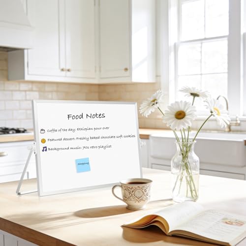 Double-Sided Magnetic White Board with Stand, 18" x 14" - Image 6