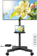 PERLESMITH Rolling TV Stand with Power Outlet for 23–60 Inch TVs by PERLESMITH