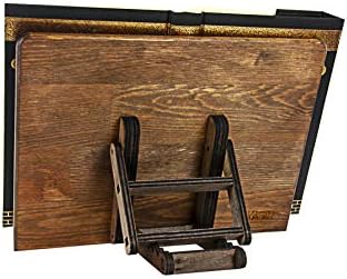 ihvan online, Vintage Wooden Book Holder Stand, Portable and Adjustable Cookbook Holder, Tablet Recipe Book Bible or Quran Stand, Perfect Mother's or Father's Day Gifts - Image 4