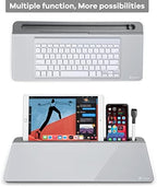 Desktop Glass Whiteboard Gray and Gray Board,Varhomax Desk Organizer and Desktop Memo Pad Solution for Home Office Accessories and School Supplies - Image 5