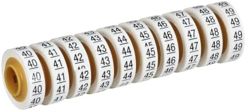 3M ScotchCode Wire Marker Tape Refill Roll SDR-40-49, Numbers '40-49' - Image 2