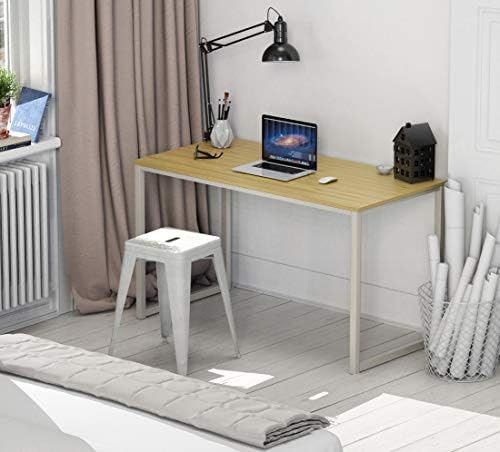 SHW Mission 40-Inch Home Office Computer Desk, Oak - Image 2