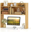 Desk Hutch with 6 Shelves and Adjustable Shelf for 32 Inch Monitor by CLEEMAN