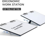 TOWON A3 Desktop Dry Erase Board with Adjustable Stand, Black Back - Image 3