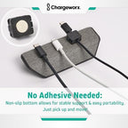 Magnetic Cable Management Organizer 4-PK, Cord Holder, 12 Clips, Desk Setup - Image 5