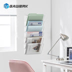 Gawerk Single Pocke Wall Mount File Holder Organizer (Clear, 8 Pack) - Image 7