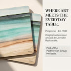 Pimpernel Coastal Shore Placemats, Set of 4 – (15.7" x 11.7") Cork-Backed Board with Lacquer Finish, Heat & Stain Resistant Surface Protectors for Dining Room, Kitchen & Beach-Inspired Décor - Image 2