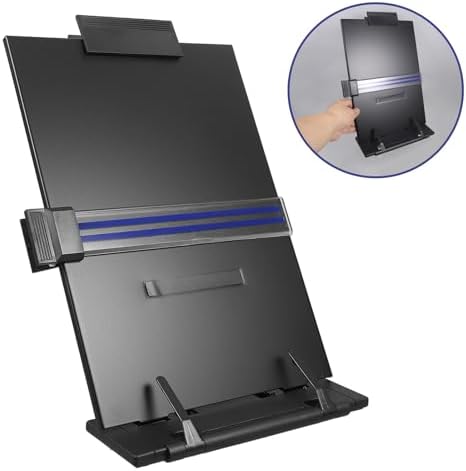 Adjustable Book Stand Copy Holder for Reading and Desktop Use - Image 3