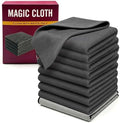 Genie Cloth Magic Cloth Genie Magic Cleaning Cloths 10-Pack, Reusable Microfiber Cleaning Cloth Without Fluff or Stripes Suitable for Windows,Mirrors, Stainless Steel, Kitchens, Cars, and Screens by Unknown