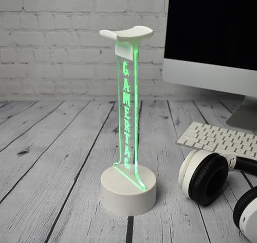 Personalized Headphone Stand, Custom Gamertag Light Sign Headset Holder, Custom Headset Stand, Gamer LED sign, Gift for Gamers and Streamers - Image 5