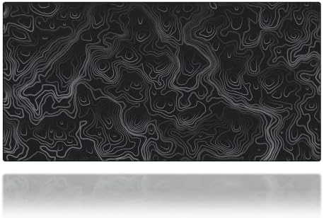 Gamer Boss - Gaming Mouse Pad - 60 x 30 Inches - 4mm Thick with Stitched Edges, Non-Slip Rubber Base, Premium Cloth Mousepad, Desk Mat for Laptop, Keyboard, Computer & PC (Giga, Topographic) by GamerBoss