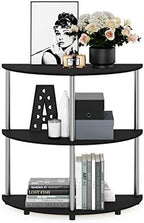 Furinno FRANS Toolless Half Round 3-Tier Entryway Table, Darkwood - Image 5