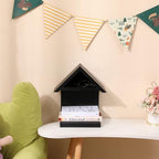 Wall Mounted Wood Bookcase, Small Bedside Bookshelf, Wooden Triangle Nightstand Book Rest,Gift for Book Lover Stand (Black) - Image 5