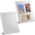 Gueevin 2 Pcs Magnet Board Magnetic Display Stand for Table, Silver, Small by Gueevin