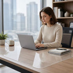 Clear Desk Mat, 19.7x37.5in PVC Desk Protector Pad,2mm - Image 3