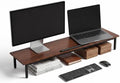 Loomie 39-Inch Dual Monitor Stand Riser with Adjustable Laptop Stand by LOOMIEDirect