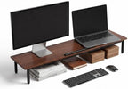 Loomie 39-Inch Dual Monitor Stand Riser with Adjustable Laptop Stand by LOOMIEDirect