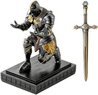 Medieval Warrior Knight Pen Holder Fun Desk Accessories Paperweight Iron - Image 5
