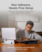 MOFT Invisible Laptop Stand, Stick-Free Tablet&Laptop Riser for Mobile Work - Image 3