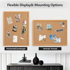 Cork Board Bulletin Board 24 x 36, Wood Framed Corkboard for Wall - Image 6