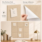 Felt Bulletin Board Tiles, Cork Board Alternative, 48 x 36 in - Image 3