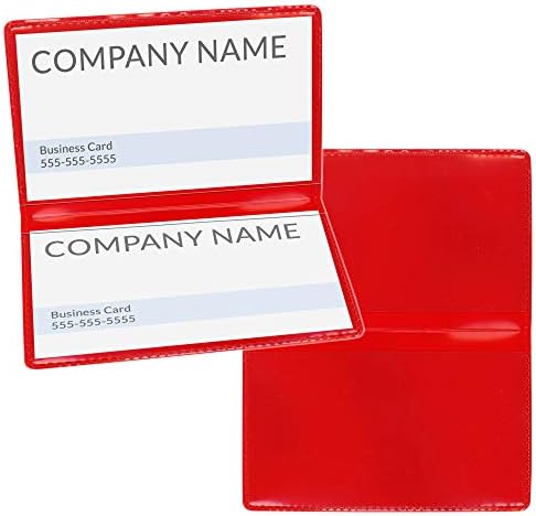StoreSMART Red Folding Business Card Holders - 250 Pack - Polypropylene Plastic (RPP2915R250) by StoreSMART