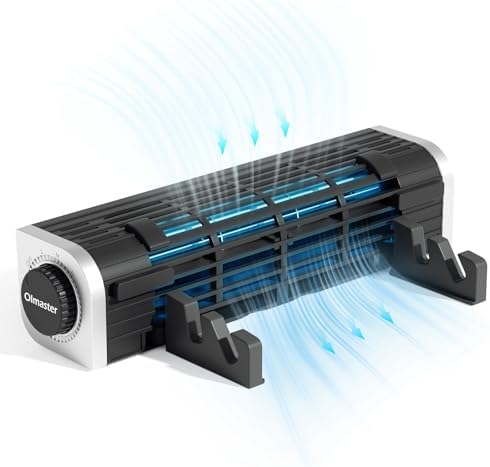 3-Speed Cross-Flow Laptop Cooler & Stand, USB Desk Fan for Overheating by Olmaster