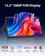 Laptop Screen Extender, 13.3" FHD Portable Second Monitor for Laptop - Image 4