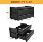 POPMOON 15 inch 2-tier Under Desk Drawer Slide Out Storage Organizer - Image 2