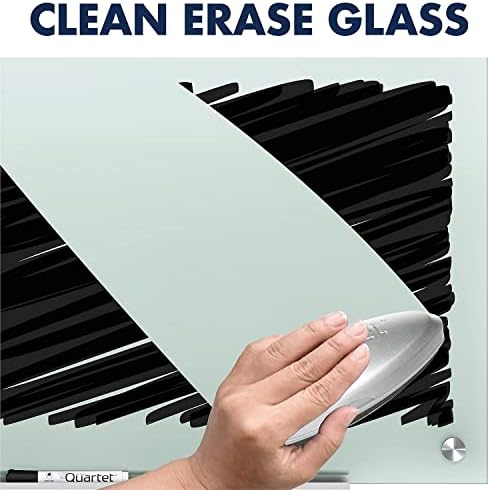 Quartet Whiteboard, Glass Dry Erase Board, Non-Magnetic, 8' x 4', Infinity Frameless Mounting, Includes Dry Erase Marker, Frosted White (G9648F) - Image 3