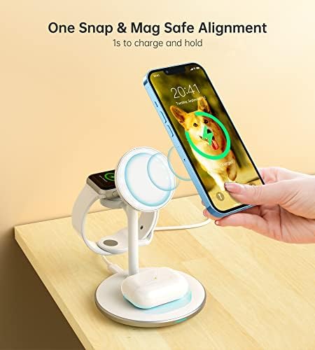 XooFly 3 in 1 Magnetic Wireless Charging Station for Apple Devices,15W - Image 2