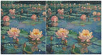 JIPONI 3 Ring Binder Lotus Monet 1 Inch Round Binders for Men Women Students, Cute File Organizer for Office Home School - Image 2