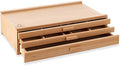 7 Elements 3 Drawer Wooden Artist Storage Supply Box for Pastels, Pencils, Pens, Markers, Brushes and Tools by 7Elements