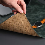 Jersey Genuine Calfskin Leather Desk Pad, Office Desk Mat with Non-Slip Bottom, Smooth Surface for Mouse & Keyboard, Desk Protector (14.6x31.5 inches) (Dark Green) - Image 5